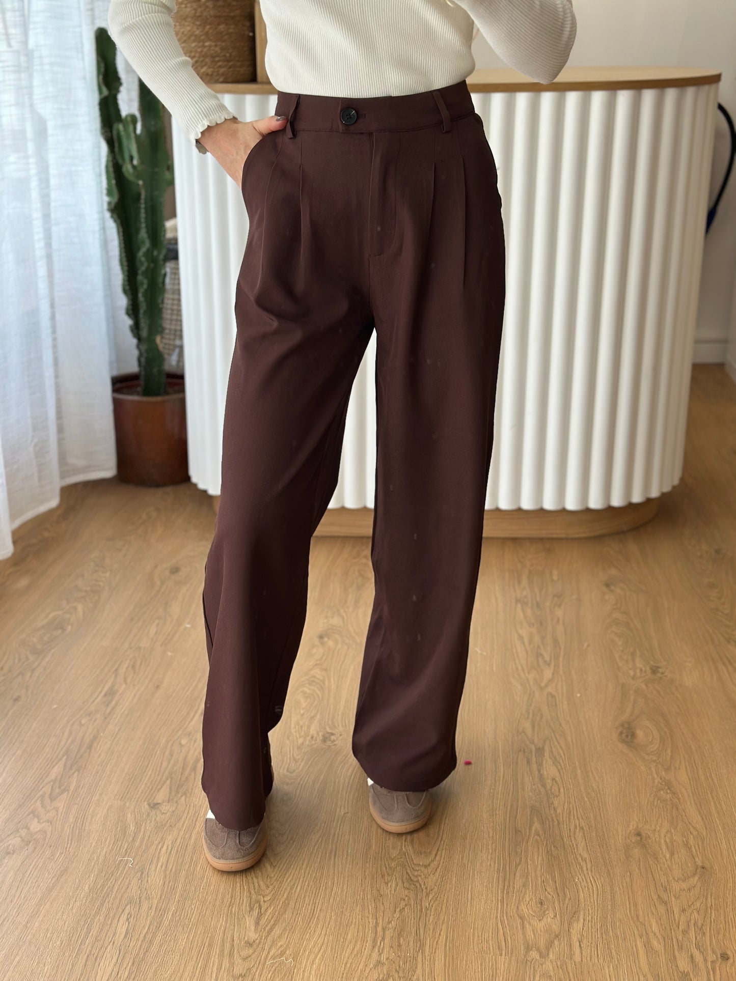 pantalon marron