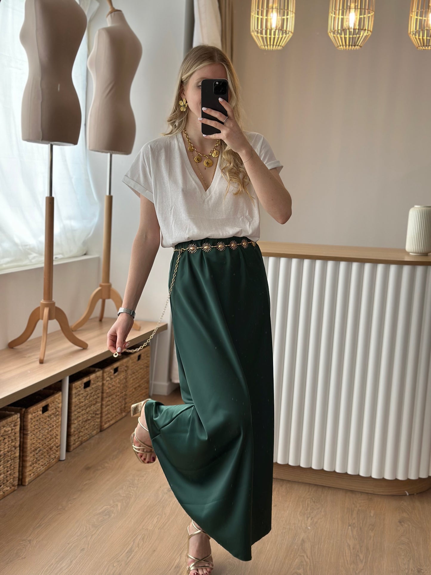 Jupe satin
