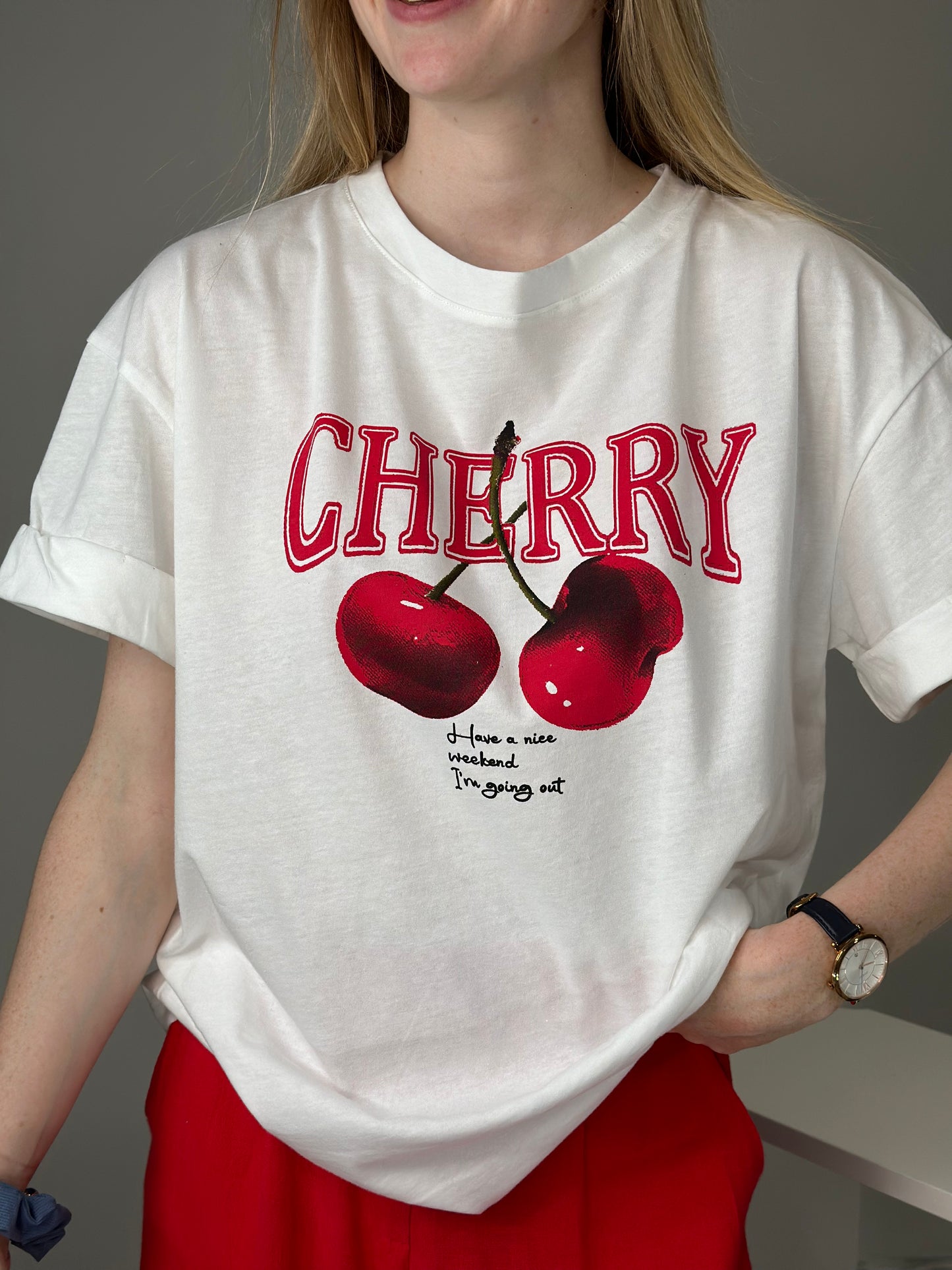 t-shirt cerise