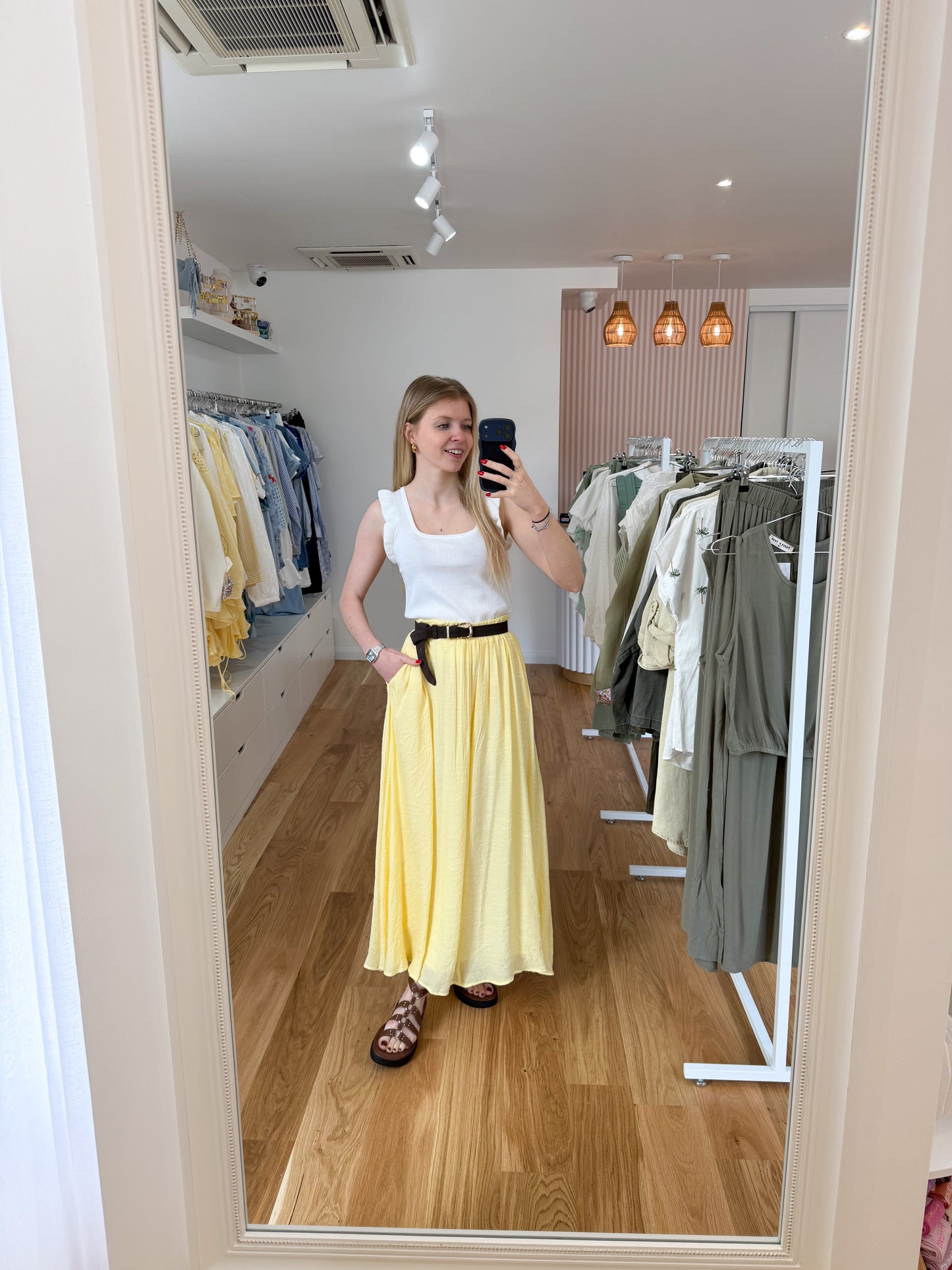 jupe jaune