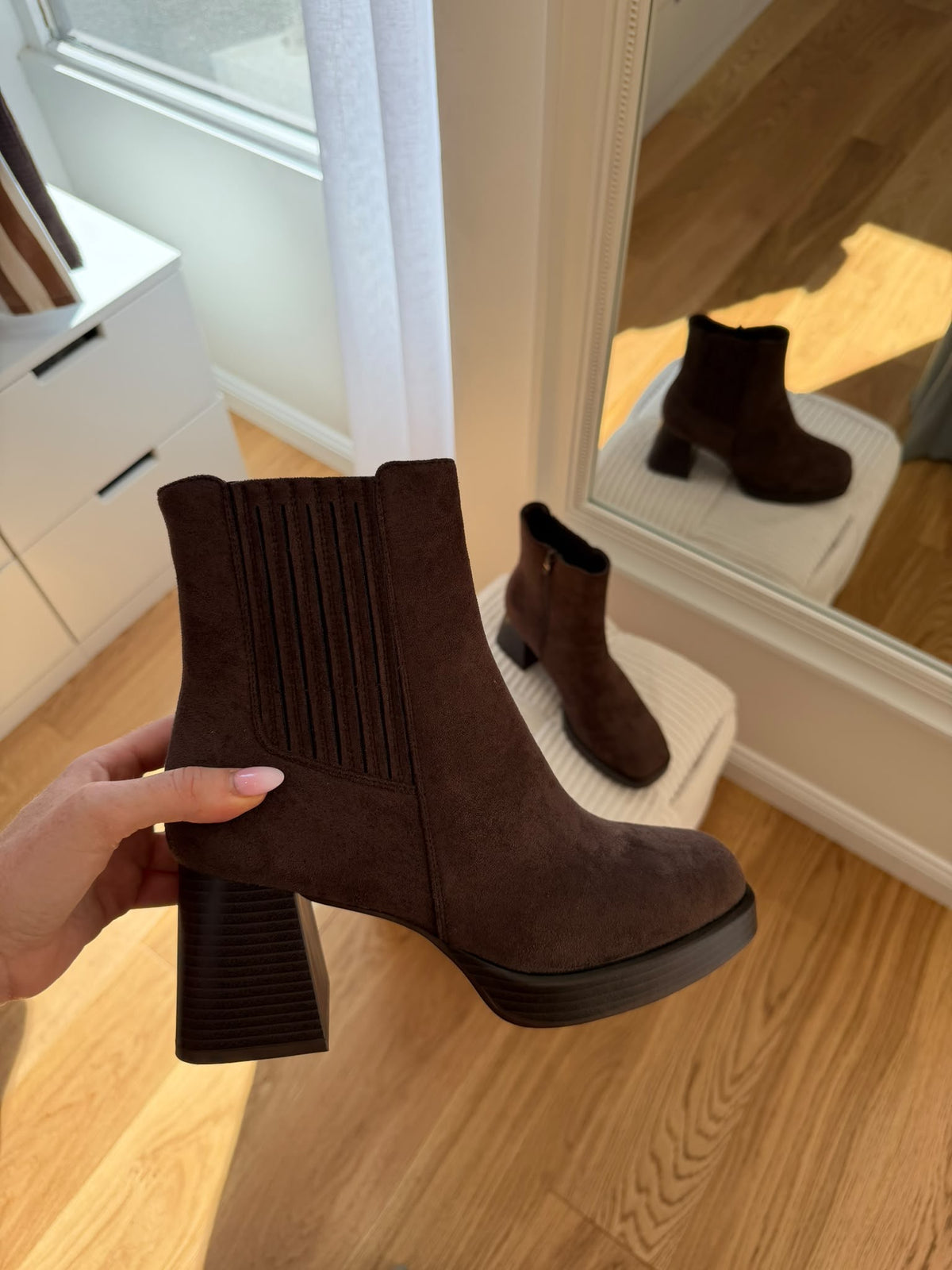 Bottines marron