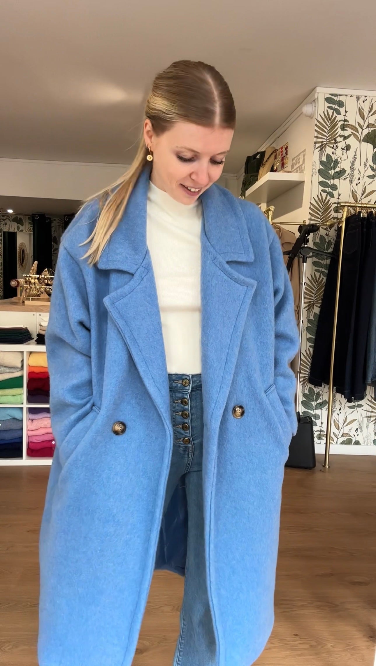 manteau bleu