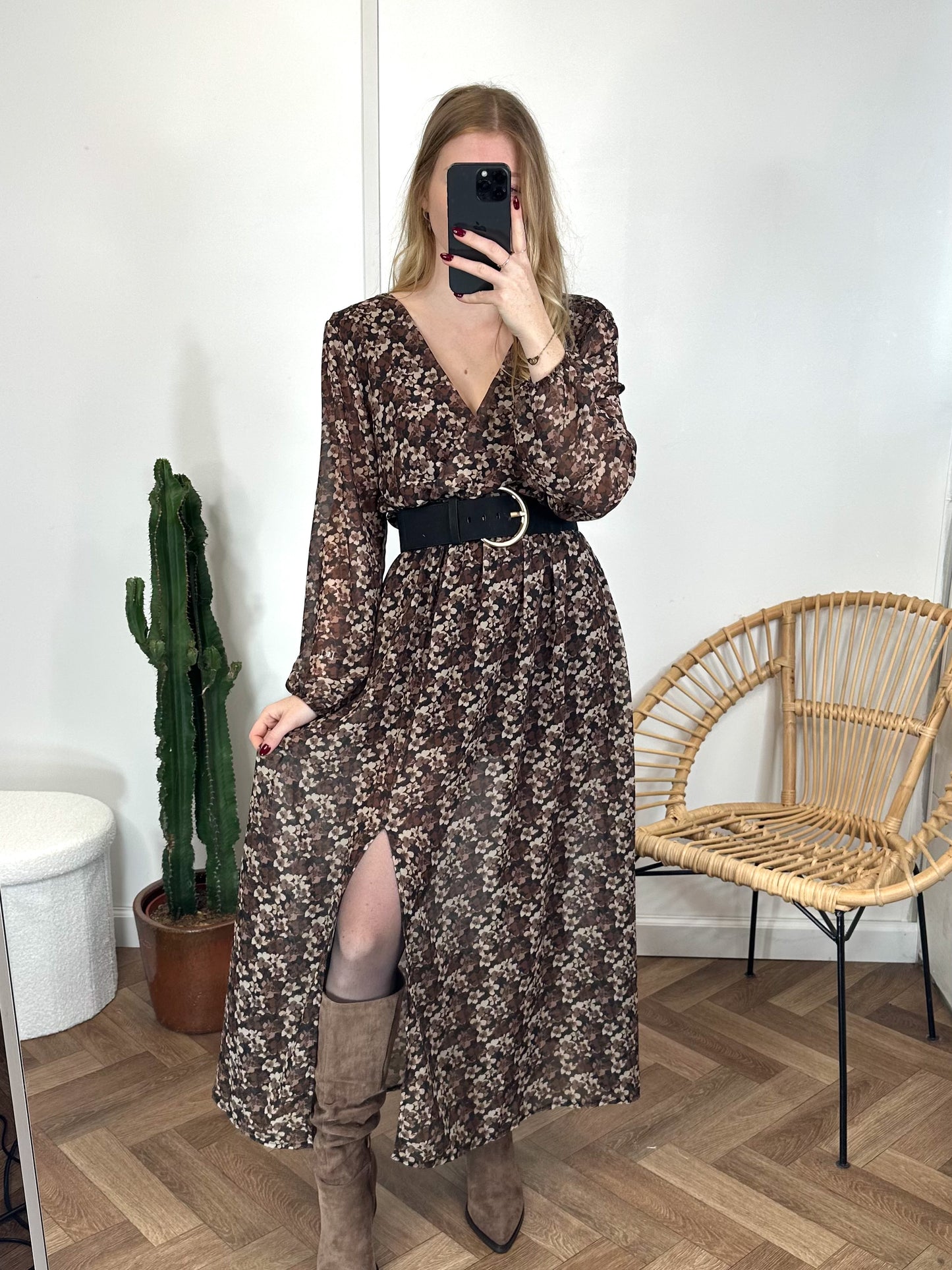 robe BLANDINE marron