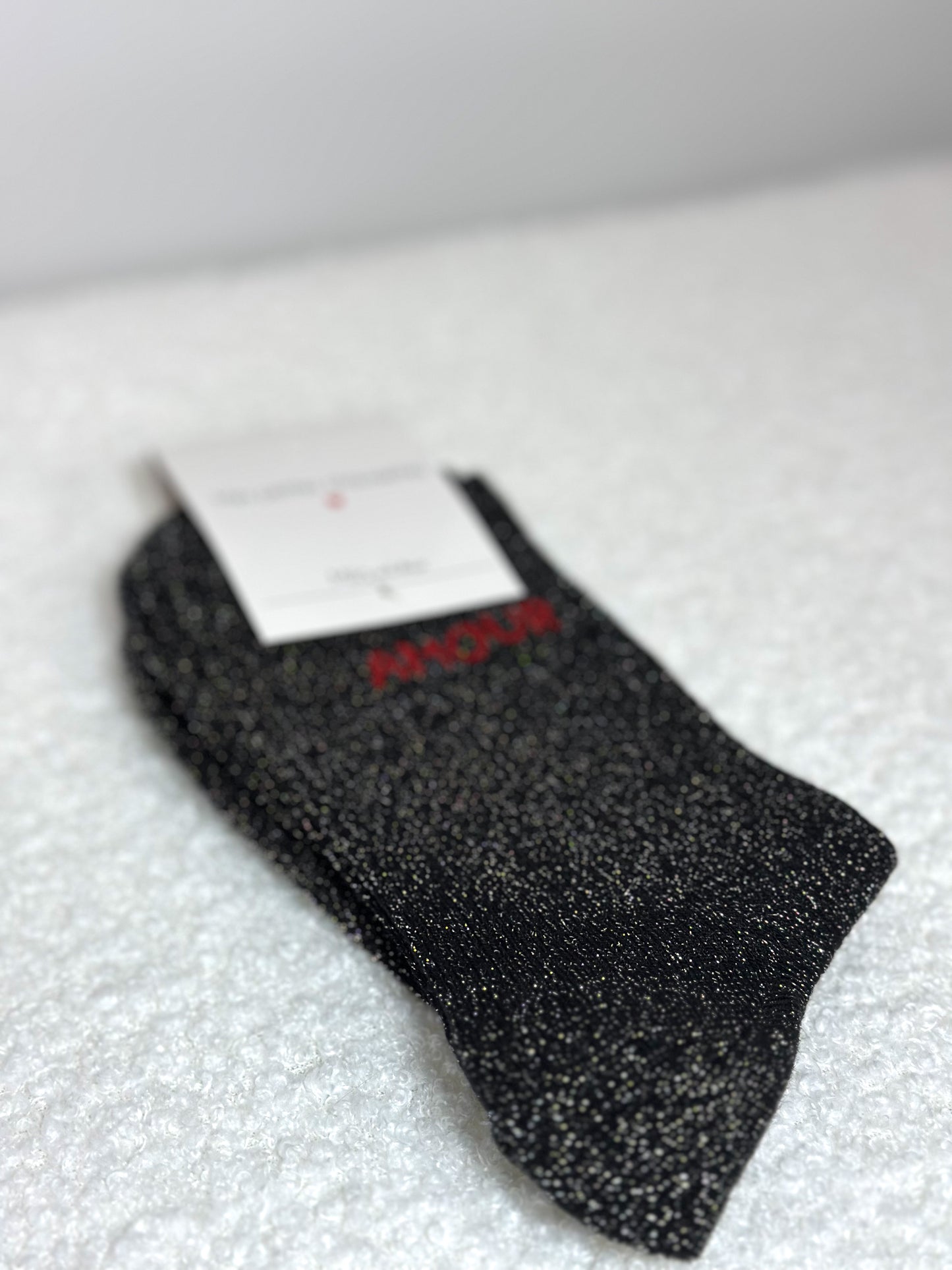 chaussettes à paillettes (coloris au choix)