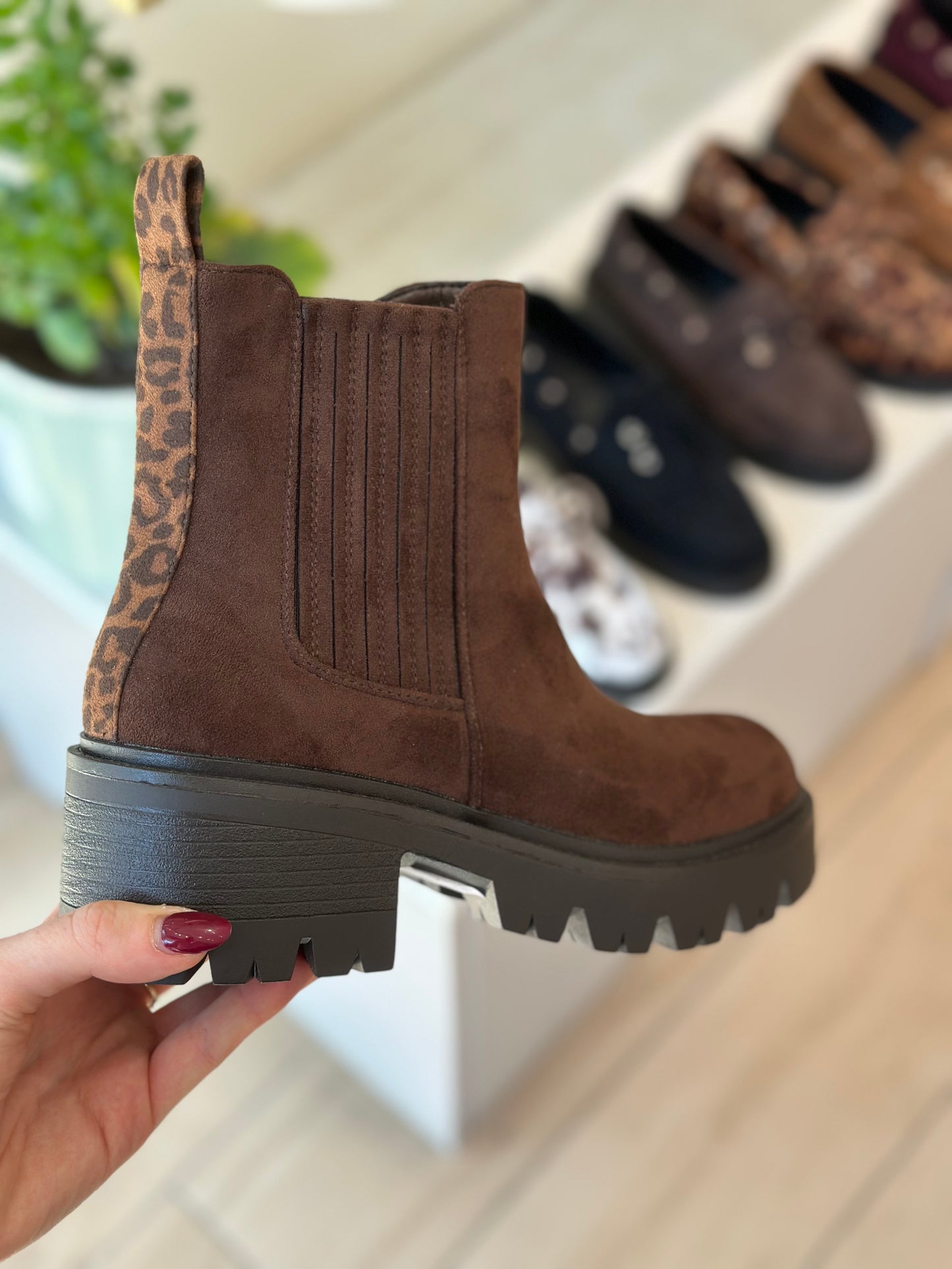 bottines marron