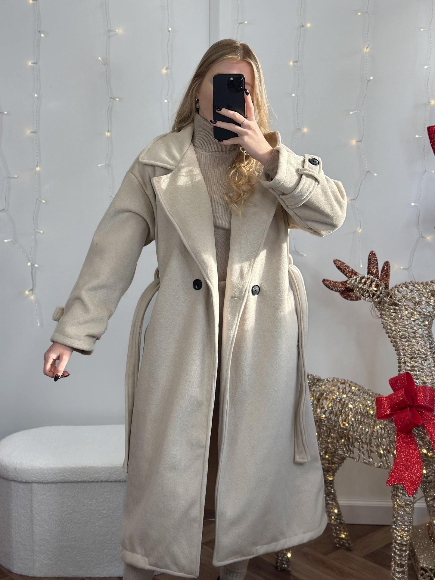 manteau beige