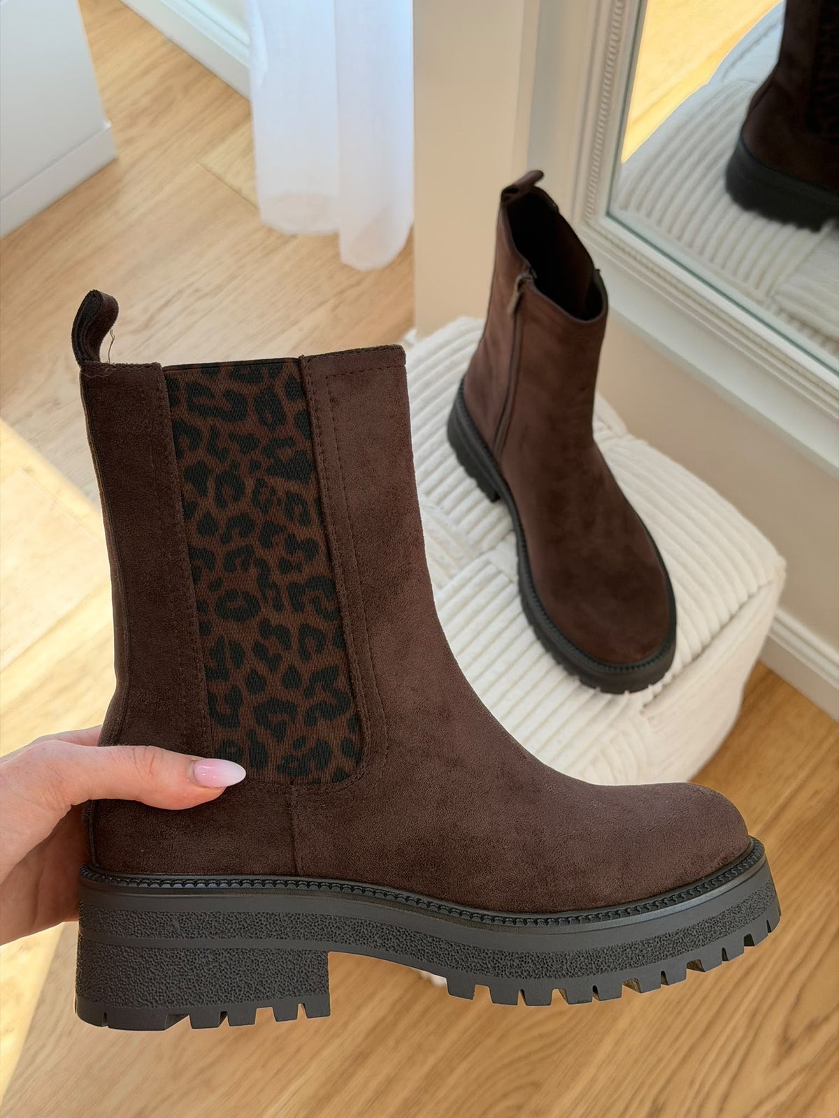 Bottines léopard