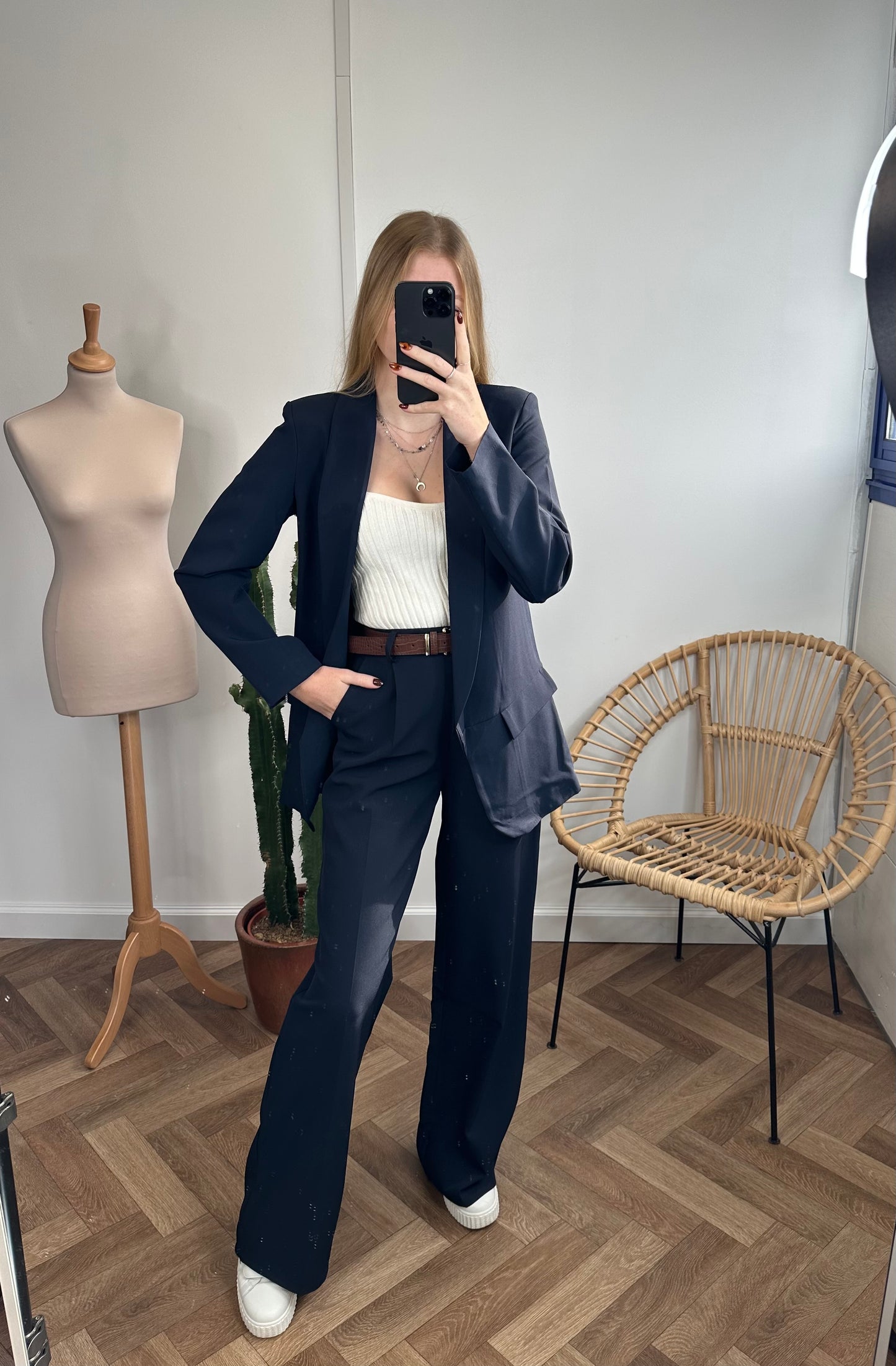 pantalon TAILLEUR marine