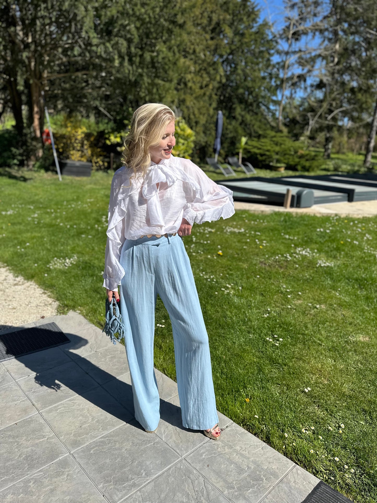 Pantalon LISE ciel