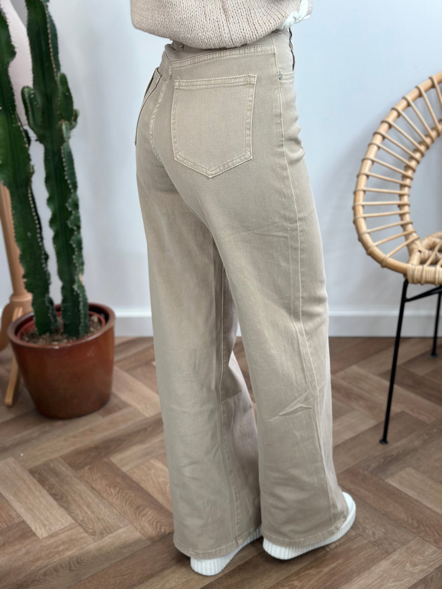 jean WIDE beige