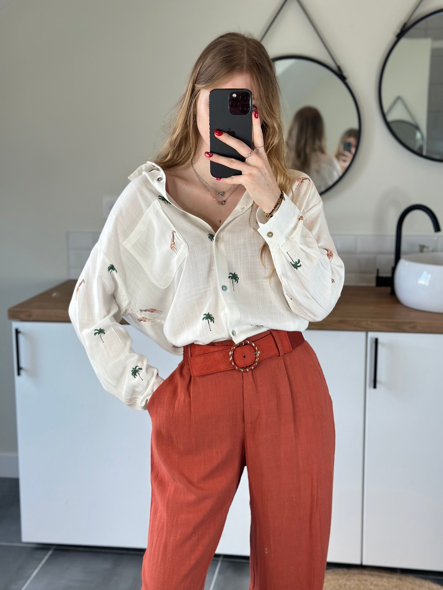 Pantalon LISE terra cotta