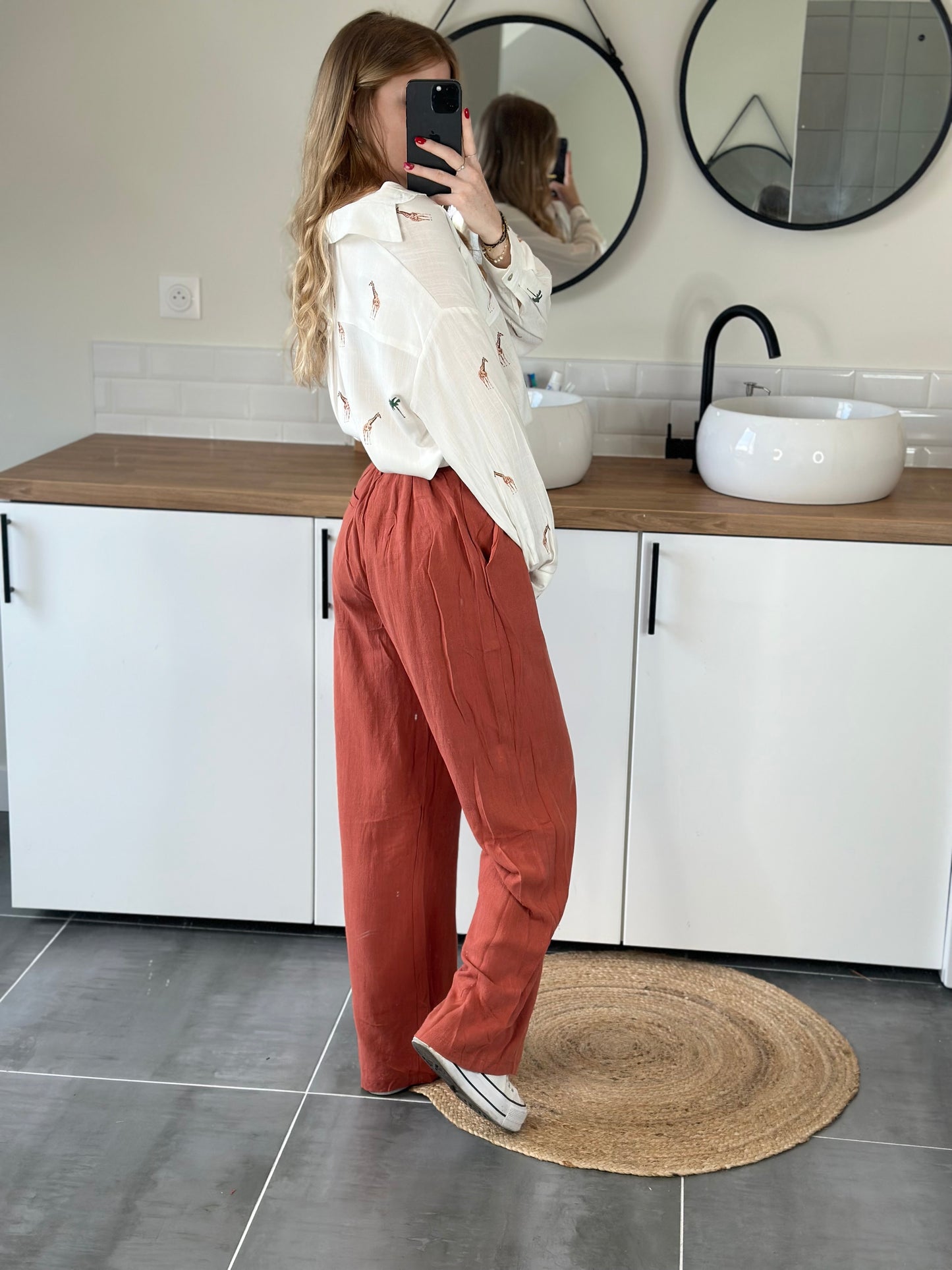 Pantalon LISE terra cotta