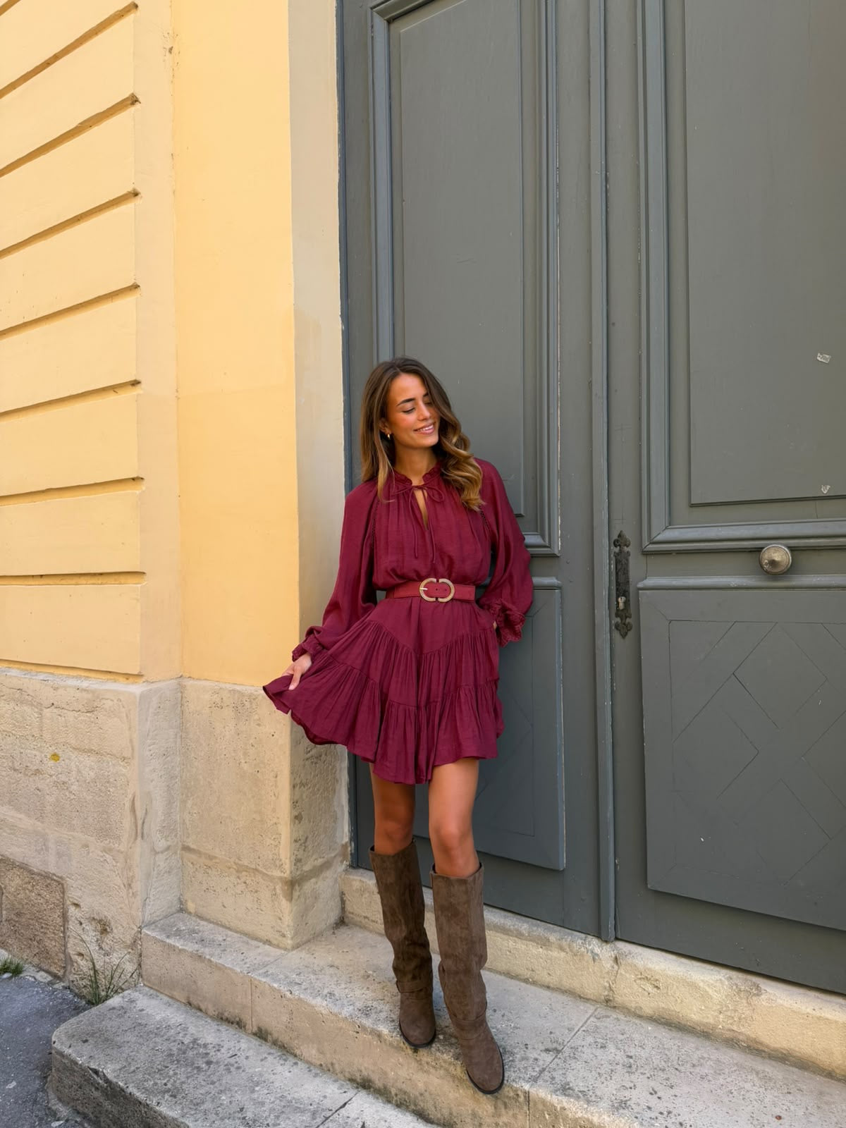 Robe bordeau