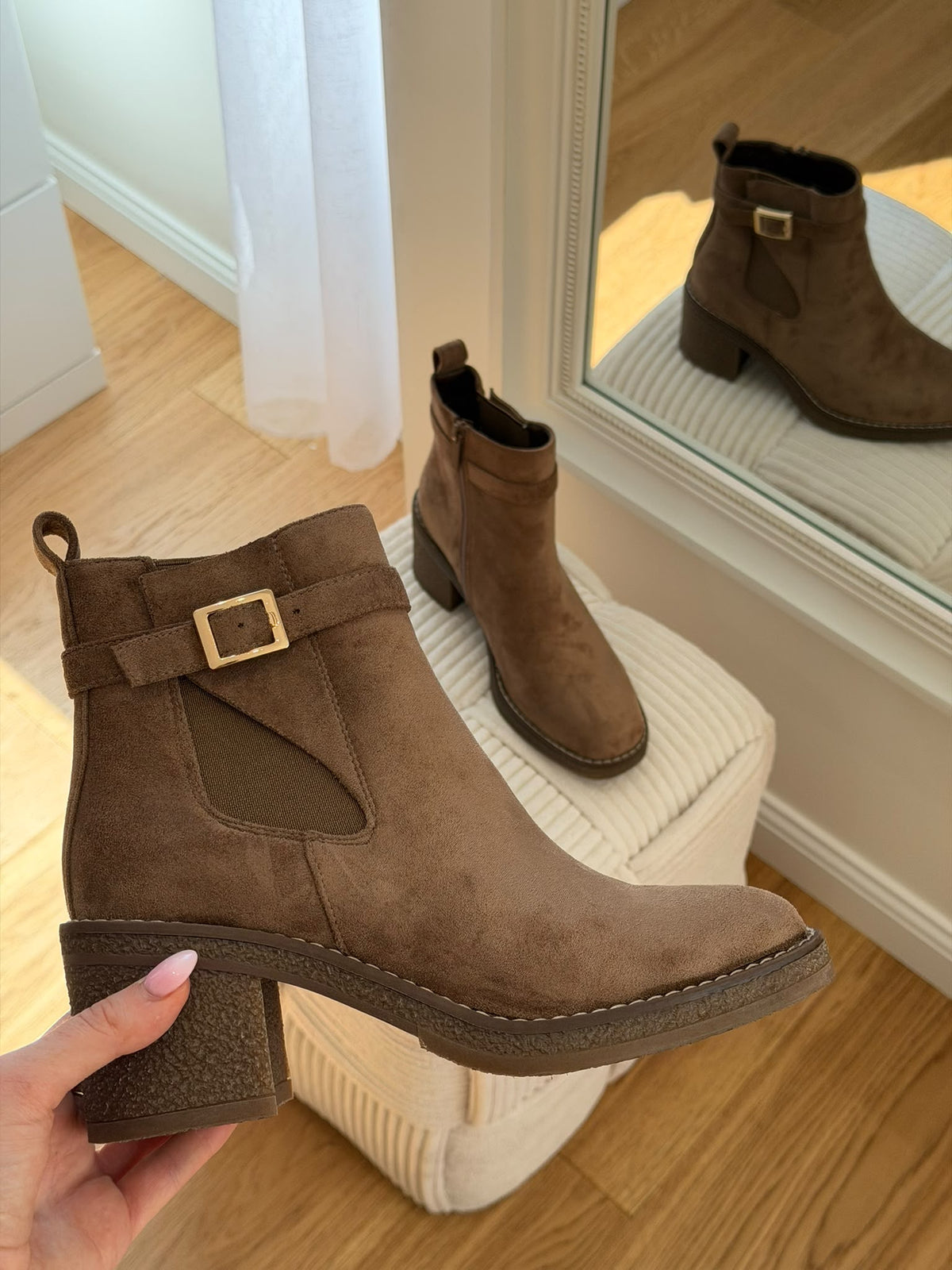 Bottines taupe