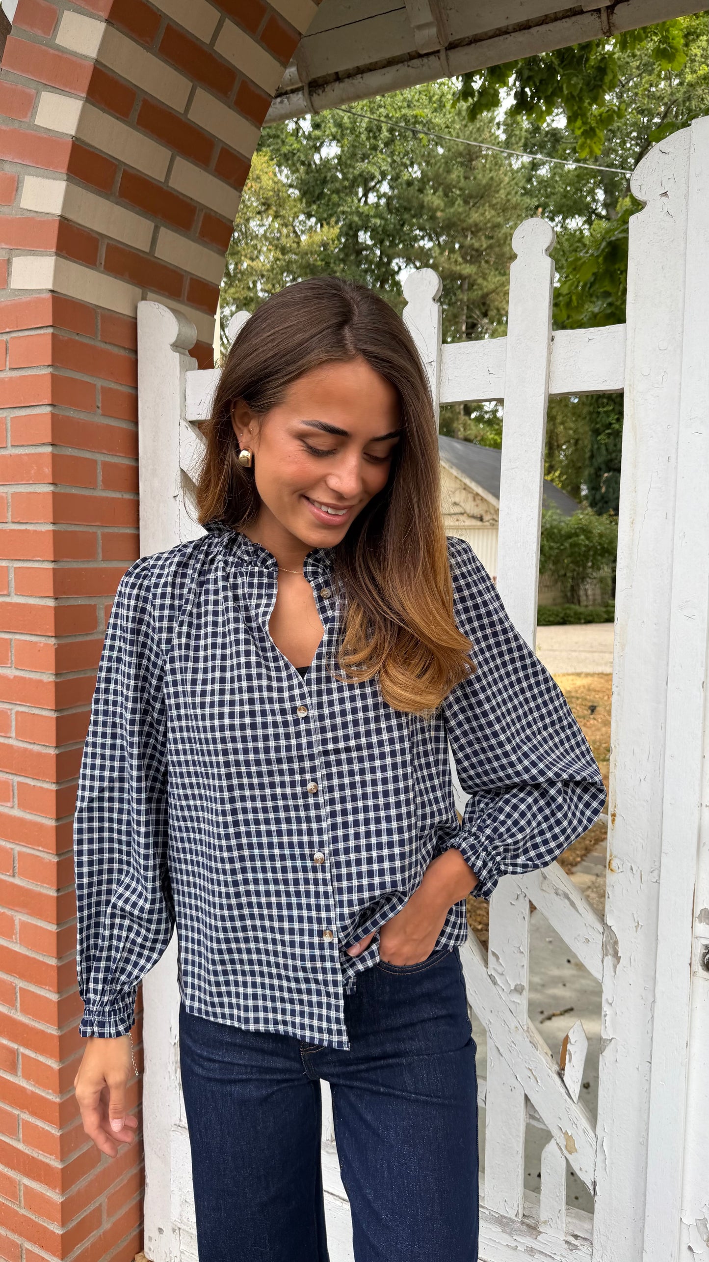 Blouse carreaux