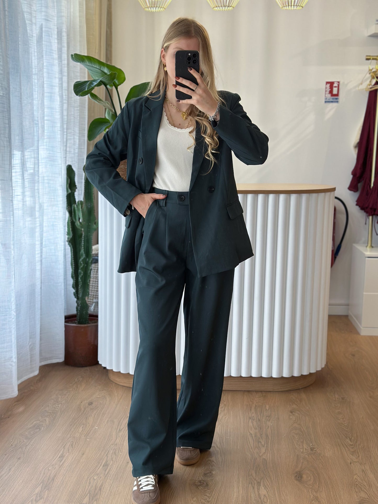 blazer vert sapin
