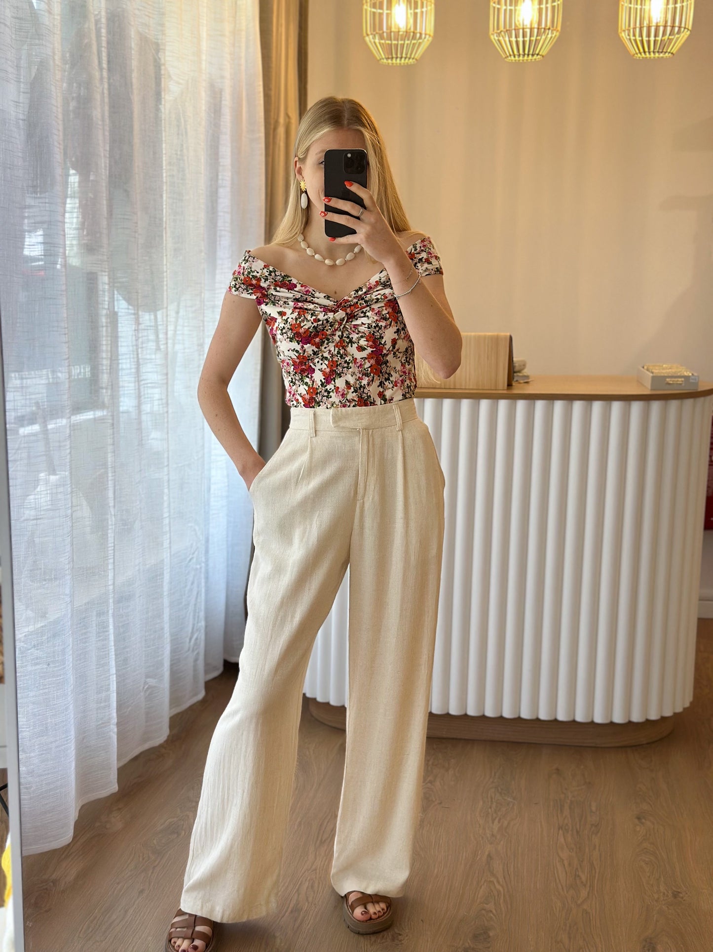 pantalon LISE (manque bouton) taille M