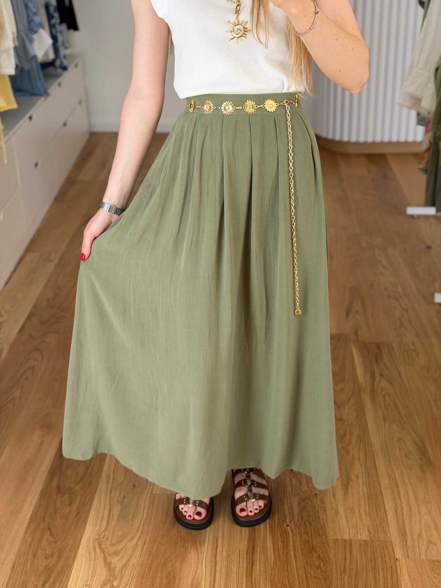 jupe kaki (jusqu’au 4XL)