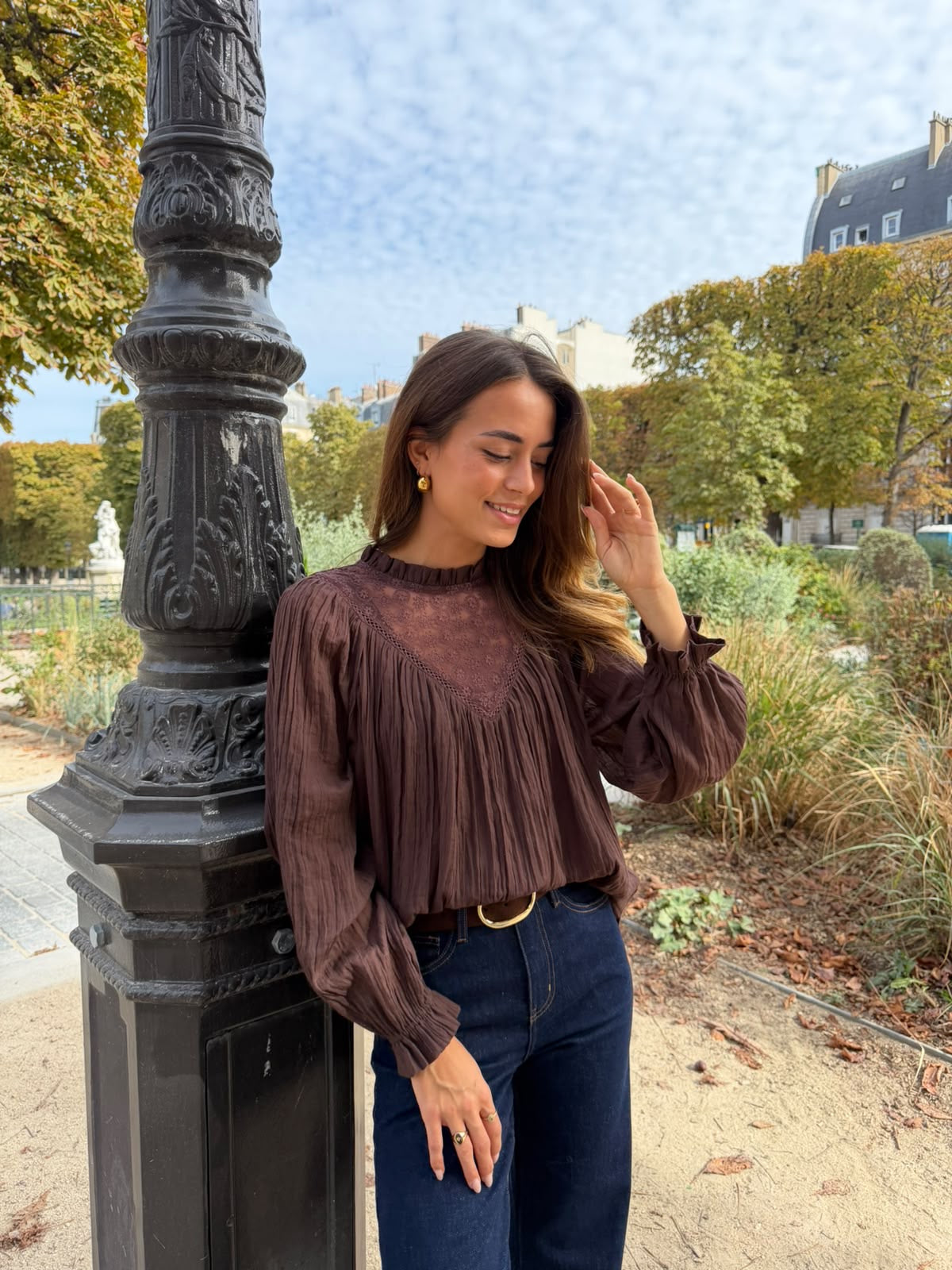 Blouse marron