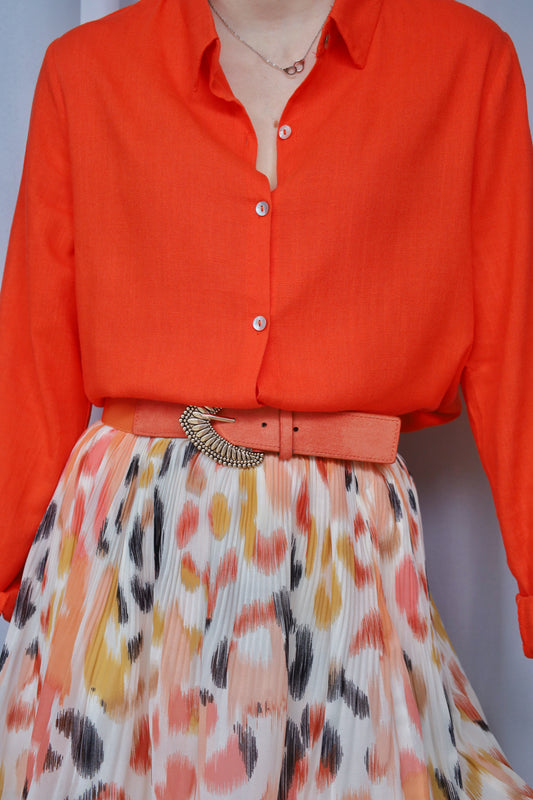 chemise orange