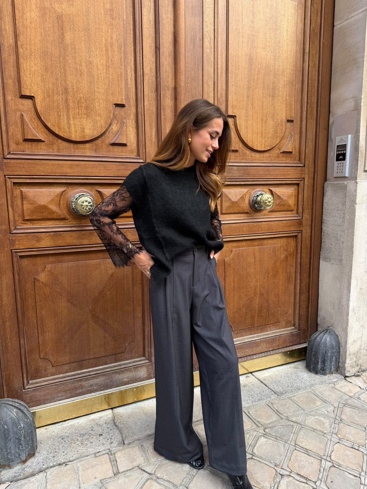 Pull dentelle
