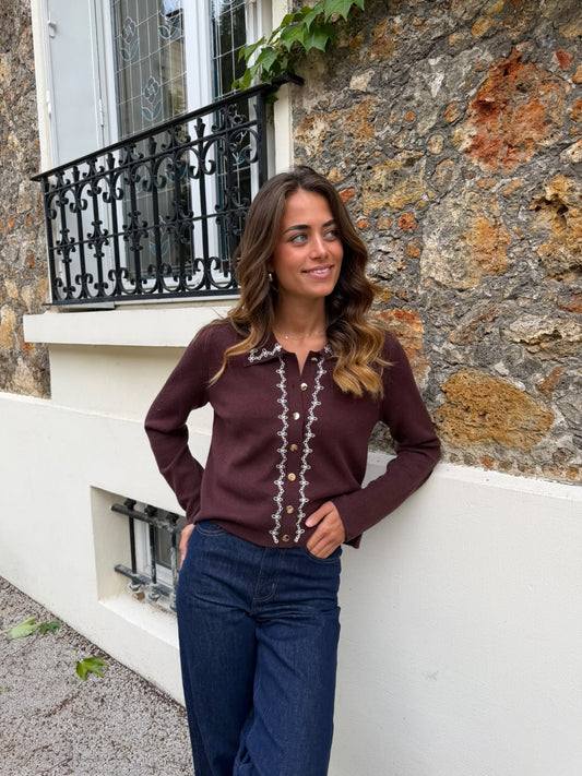 Gilet bordeaux
