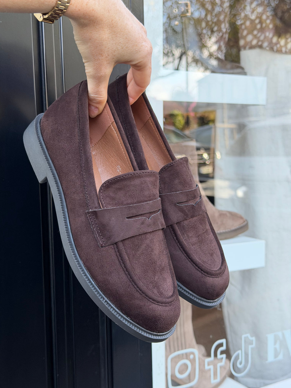 mocassins marron