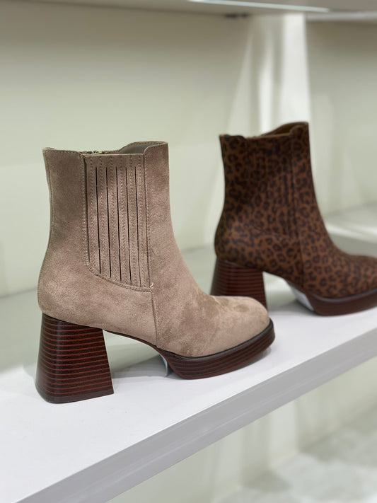 bottines léopard