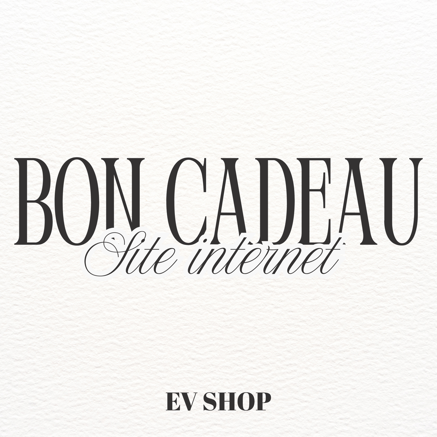 CARTE CADEAU (valable uniquement sur le site)