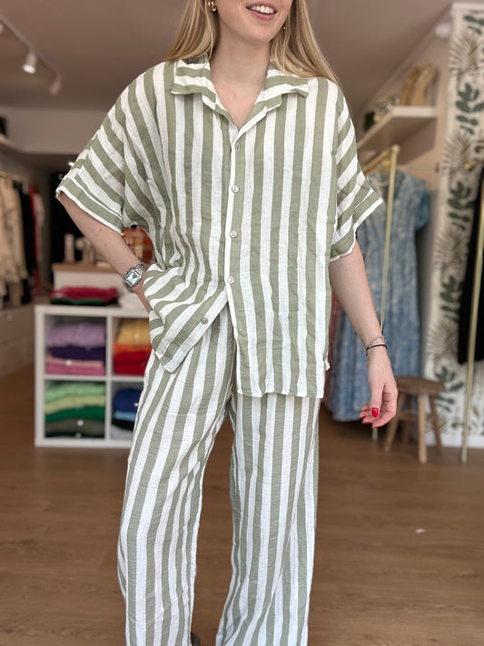 ensemble rayé