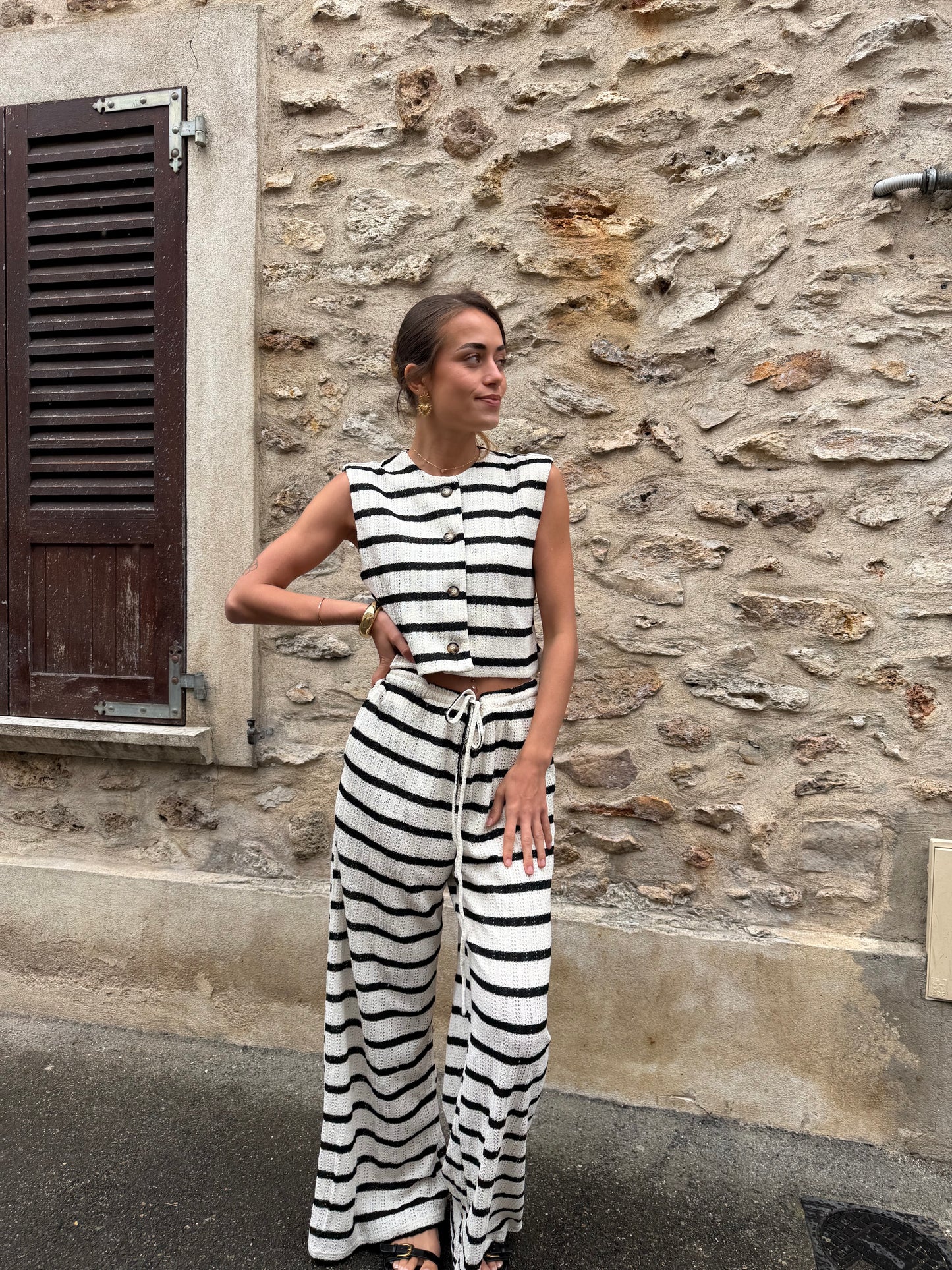 pantalon rayé