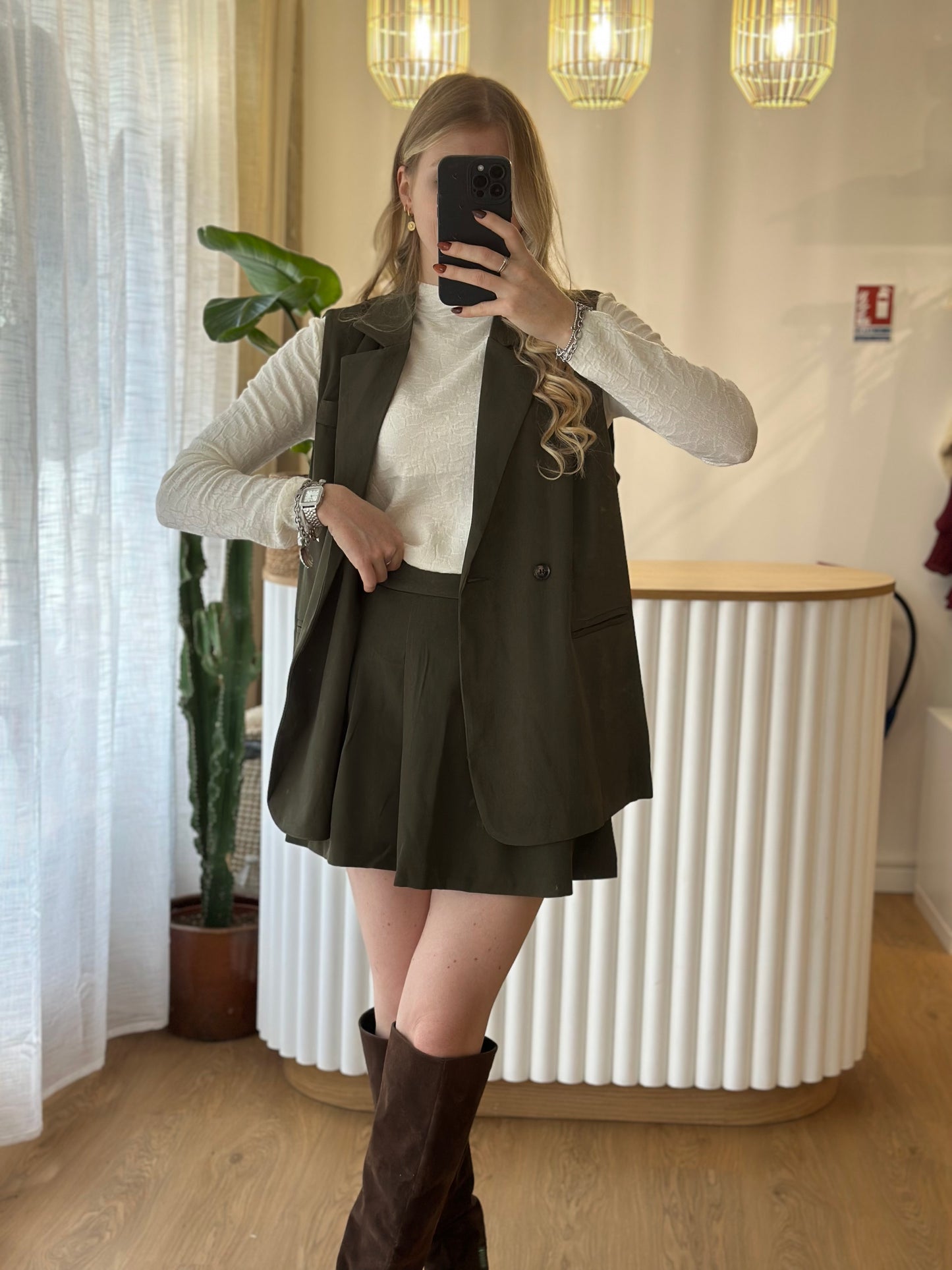 blazer kaki