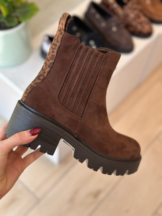 bottines marron