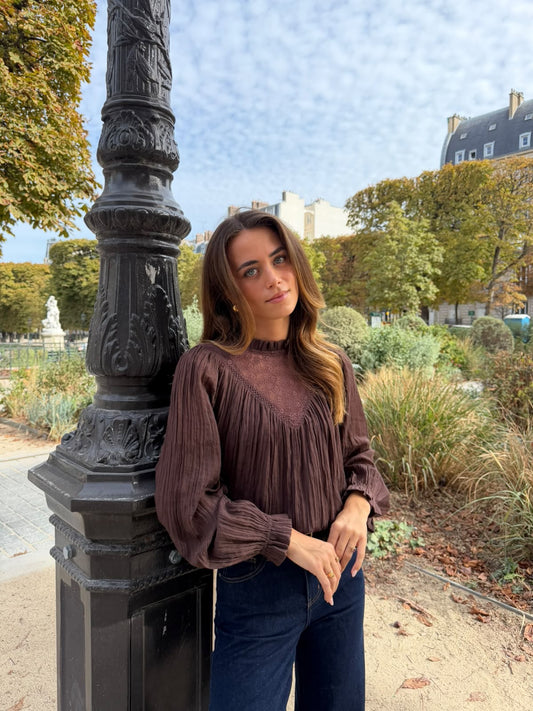 Blouse marron