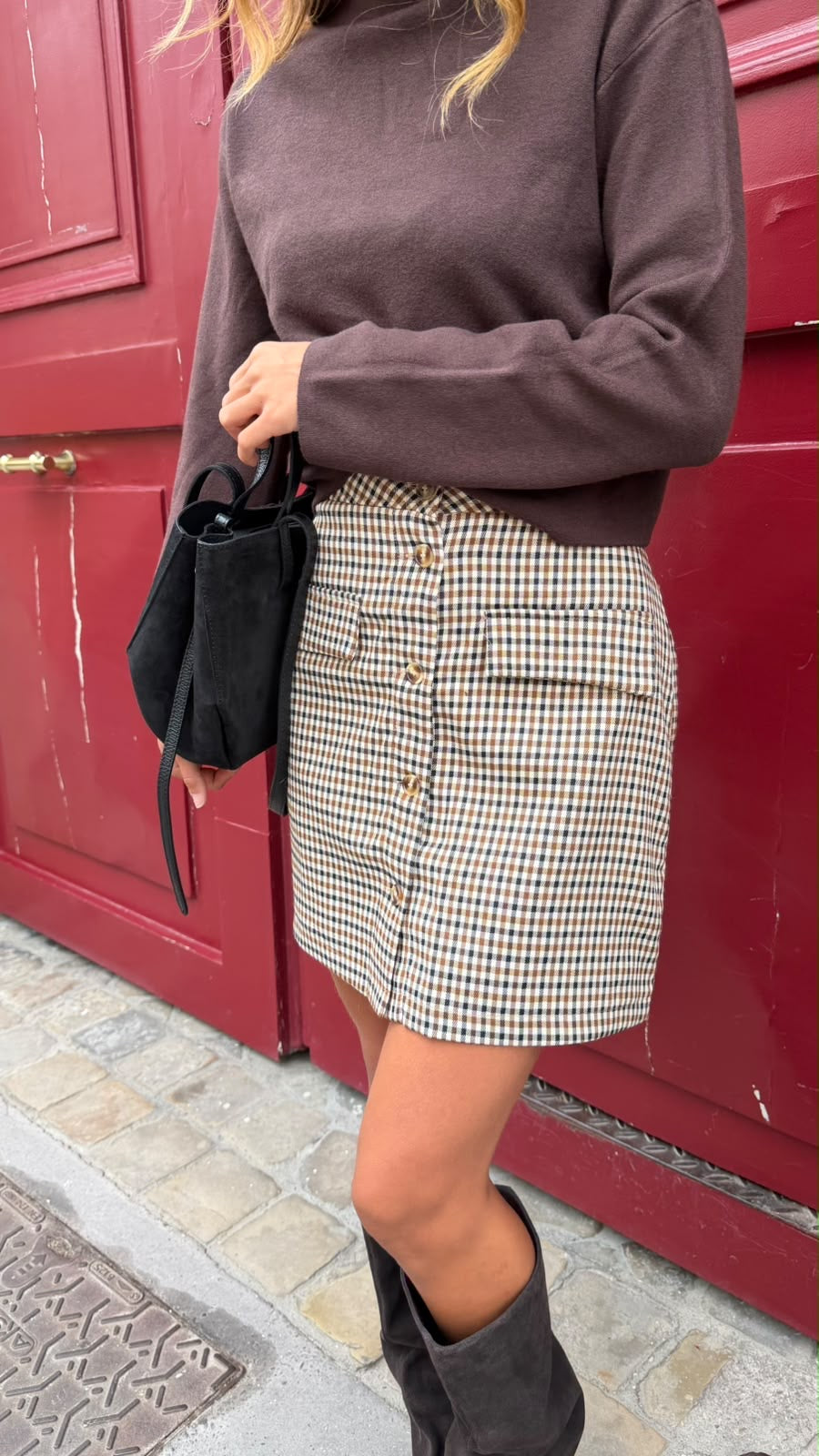 Jupe à carreaux