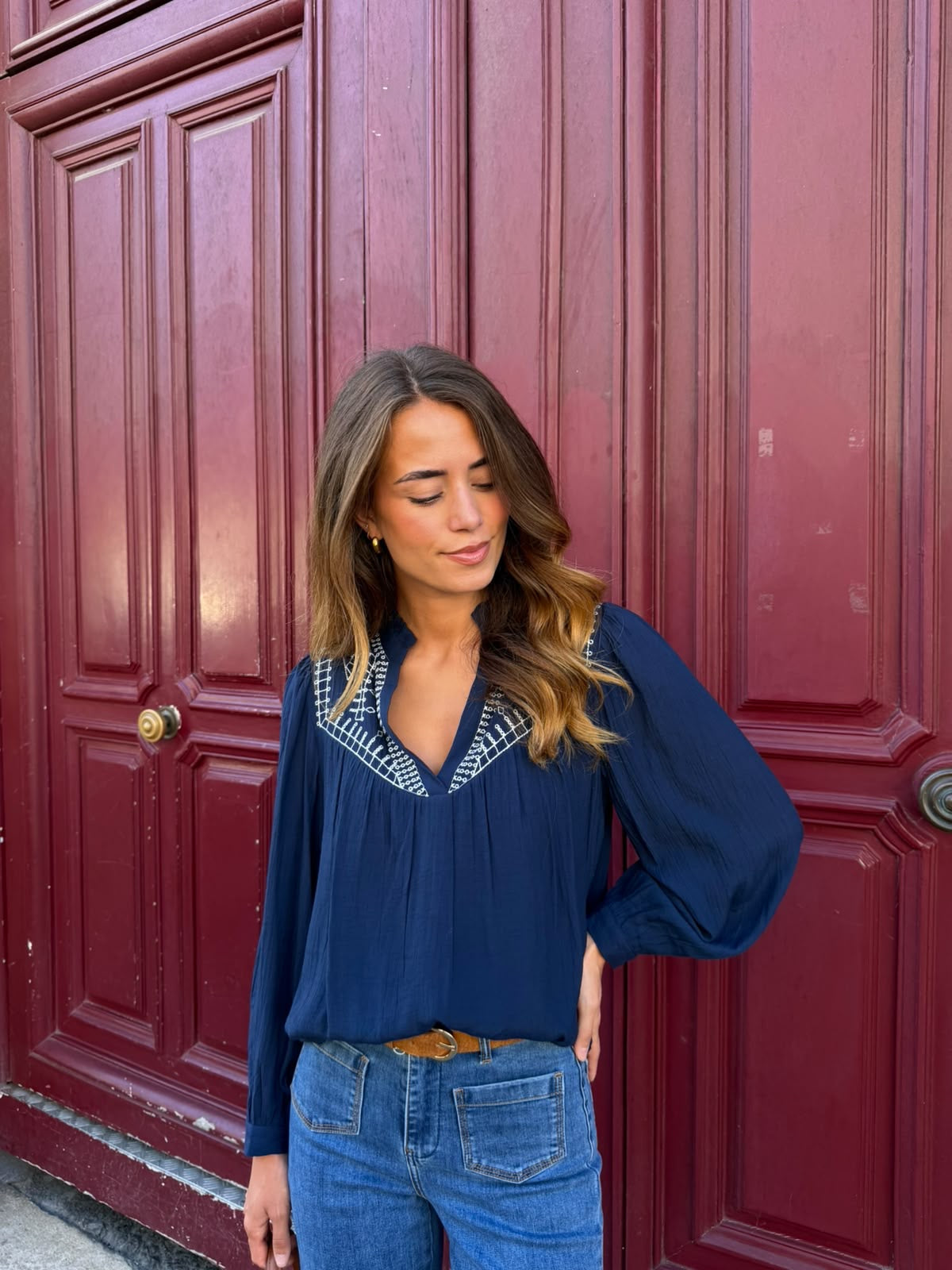 Blouse marine