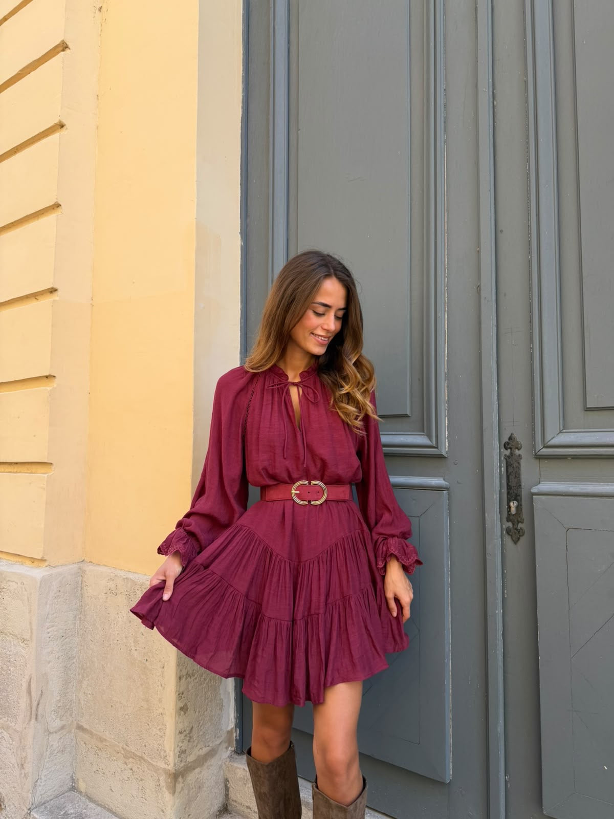 Robe bordeau