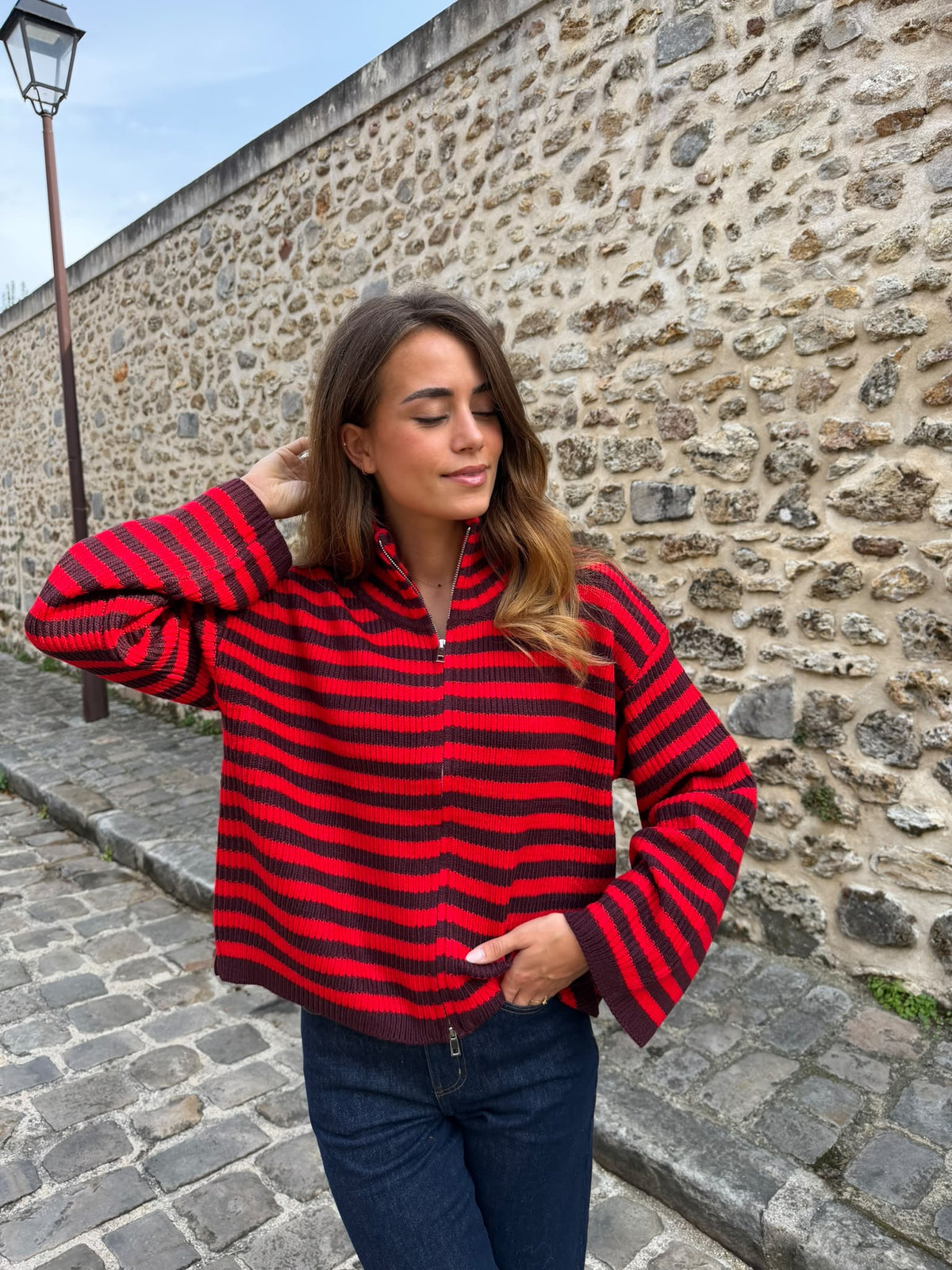 Gilet rayé